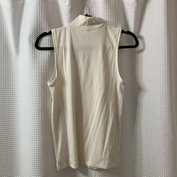 NWT LOFT Ribbed Mock Neck Shell 🚩 SOLD OUT COLOR - Picture 5 of 5